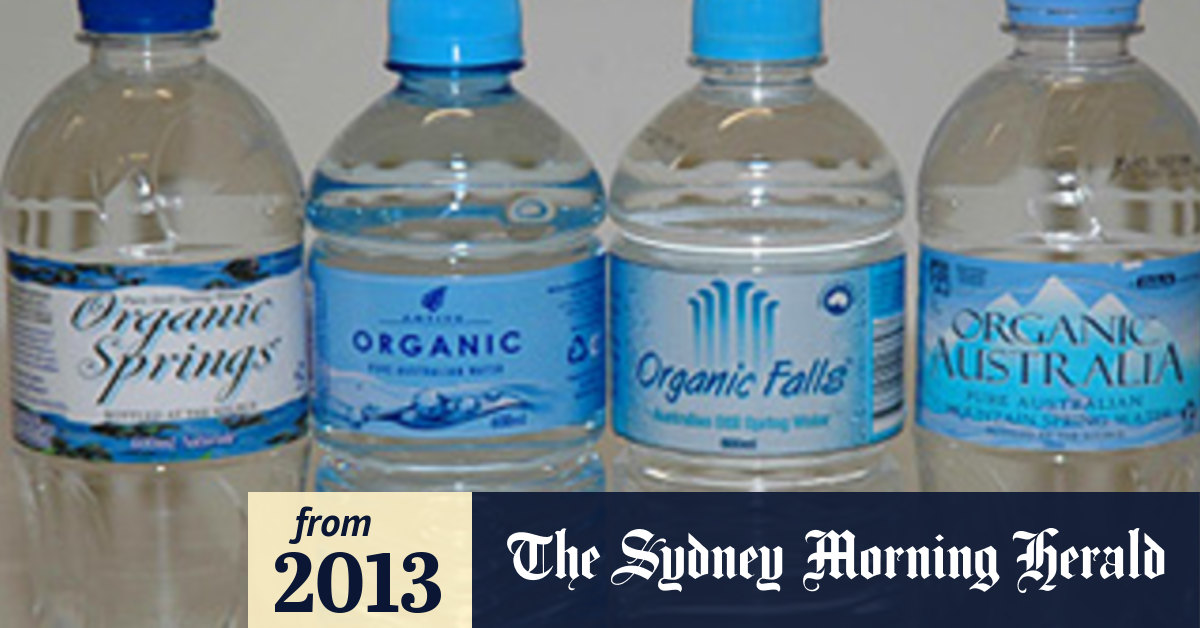 organic bottled water brands